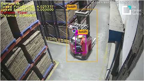 Vehicle detection, human-forklift collisions - Be Global Safety powered by AI