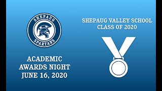 Shepaug Valley School Class of 2020 Academic Awards Night