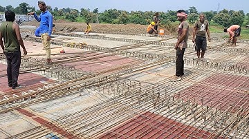 How to steel placing Deck slab reinforcement / major bridge / viaduct