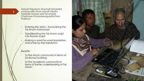 Linguistics Mini Lecture 4, about translating Tai Ahom manuscripts