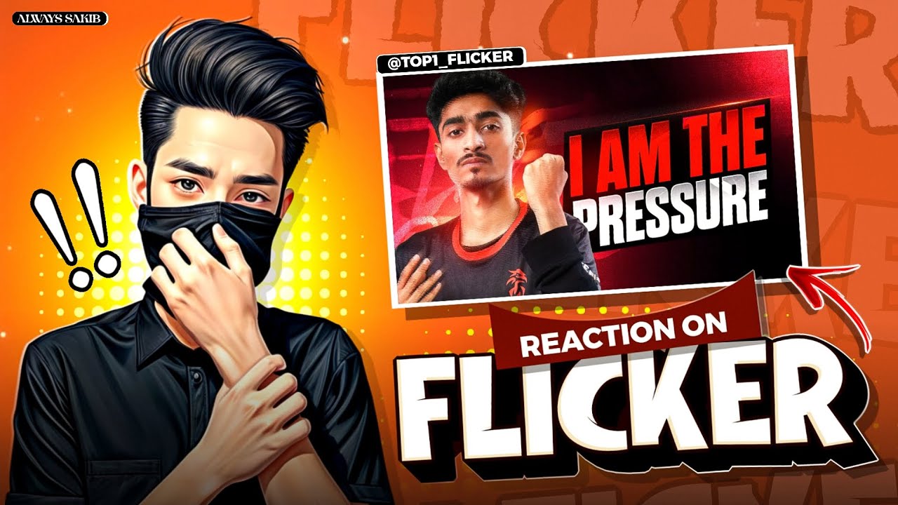 কে এই ভয়ংকর প্লেয়ার 🙀!! সে কি Top 1 Flicker নাকি RHK Flicker 🧐!! Reaction On বাংলাদেশি B2k 🐸!!