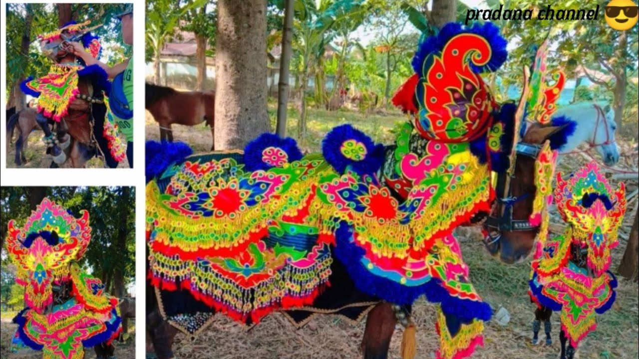 ngevlog cara memasang pakean kuda kencak tunggal versi mustika budaya👍😎