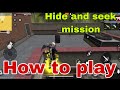 How to play Hide and seek in free fire max.