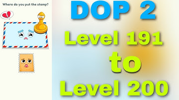 DOP 2: Delete One Part (Level 191-200) Solved Gameplay