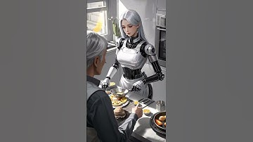 💚 Robot Caregiver Walks & Cooks for Grandpa! | #RobotCare #FutureLifestyle