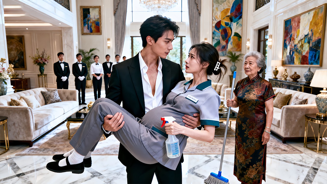 A mute cleaning lady unexpectedly becomes entangled with a degenerate CEO and becomes pregnant with triplets! The grandmother who originally planned to escape with the child accidentally saved the CEO was immediately taken by the CEO to get their marriage certificate and became the family's darling! #短剧 #逆袭 #爽剧 #豪门 #shortdramas