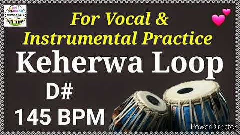 D# Keherwa Loop  for Vocal & Instrumental Practice 145 BPM । रियाज़ के लिए कहरवा दोगुन लूप