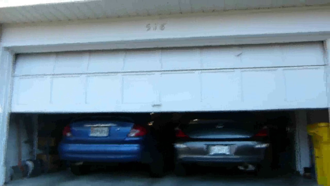 Jack shaft garage door opener on wood door YouTube