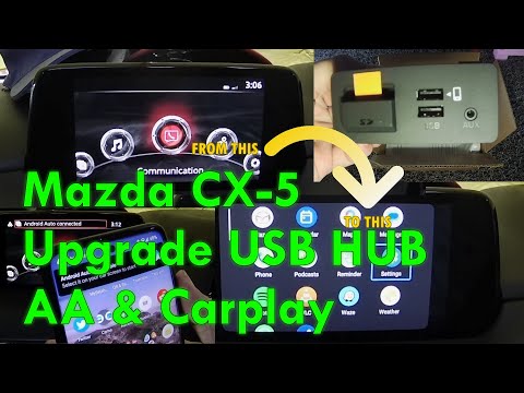 Mazda CX-5 Infortainment upgrade – USB HUB – AA & Carplay