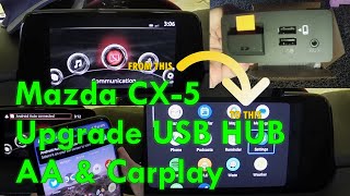 Mazda CX-5 Infortainment upgrade - USB HUB - AA & Carplay screenshot 4