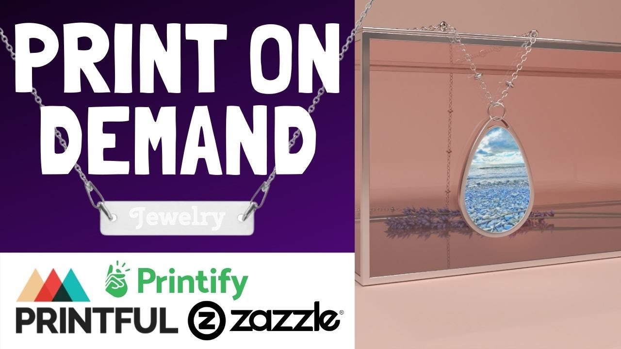 Print on Demand Jewelry from 3 sites & Print on Demand Necklace