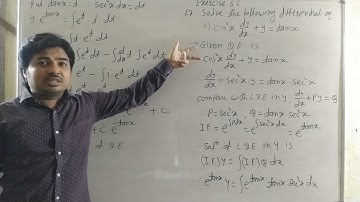 Lec15 DE Differential Equation : Linear Differential Equation : Exercise 6.5 Example1-ii, iv, v & vi