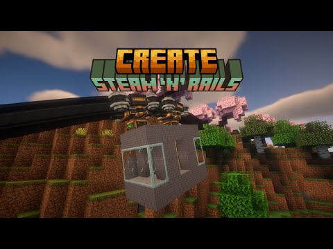 Видео: Гайд на монорельс в Create: steam n rails.