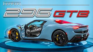 Ferrari 296 Gtb Sound, Interior, And Exterior - Azzurro La Plata