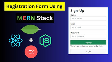 Registration Form using MERN Stack | Sign Up Form with MongoDB, Express JS, React JS and Node JS