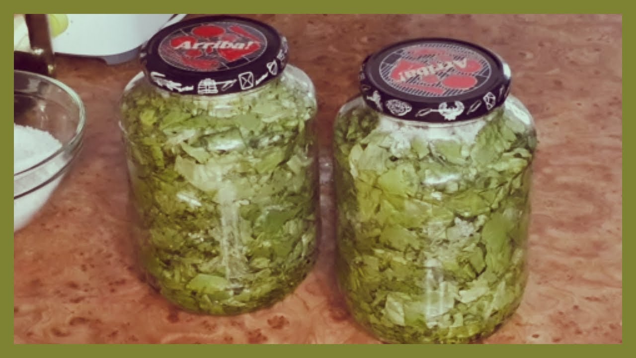 CUM SE CONSERVA SALATA VERDE PENTRU IARNA