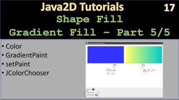 Shape Fill | Part 5 - Graddient Fill | Java2D Tutorial #17