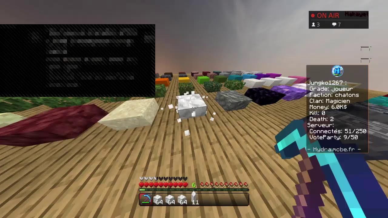 Live |Hydra|  PvP/Farm  [ hydra.mcbe.fr ]