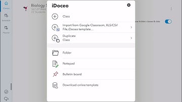 iDoceo - Adding a Class