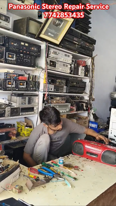 Panasonic Stereo FM Radio Cassette Tape Recorder Repairing Service #panasonic #fm #radio #tape #old