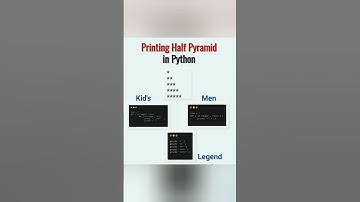 Half Pyramid In Python | Python Programming #shorts #trending