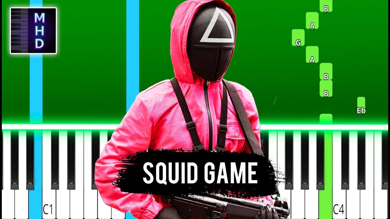 Squid Game - Main Intro Theme - Piano Tutorial - YouTube