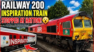 THE INSPIRATION TRAIN ARRIVES AT HATTON… BUT THIS STATION WASN’T A LISTED DESTINATION ￼