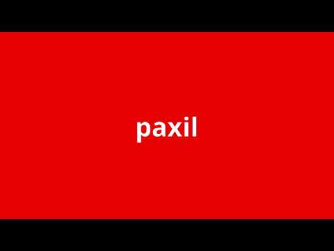 what is the meaning of paxil.