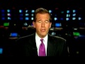 Brian Williams' first broadcast as anchor of NBC Nightly News