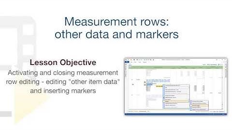 PriMus Tutorial - Measurement rows: ‘other data’ and markers - ACCA software