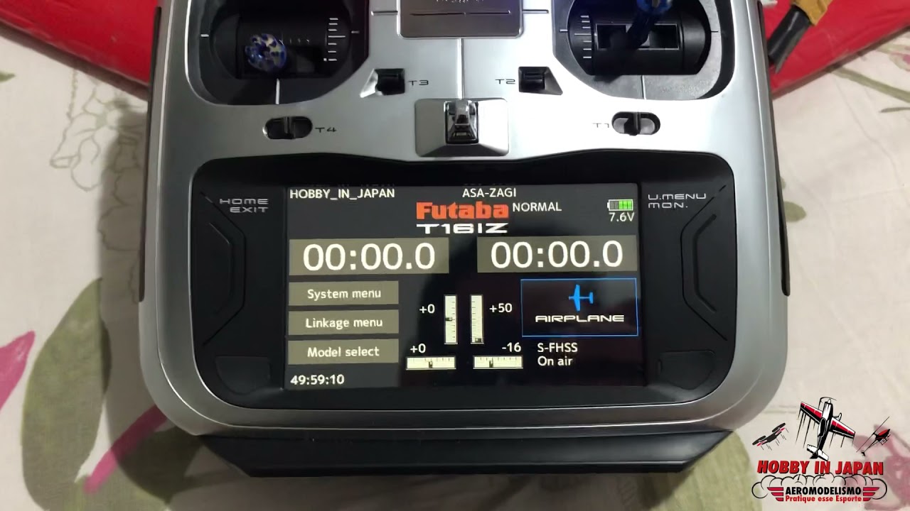 Futaba 16IZ motor off modo de segurança