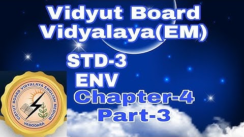 665. Std-3, ENV, Chapter-4, Part-3,Vidyut Board Vidyalaya | BHAGYESH THAKKAR
