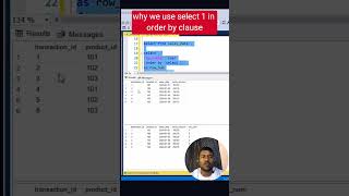why we use select 1 or null in order by ? #sql #database #dataanalysis #codinginterview #interviews