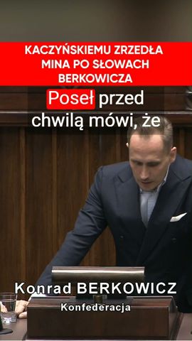 Kaczyńskiemu zrzedła mina. Berkowicz puntował hipokryzję PiS