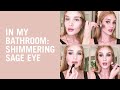 Shimmering sage eye makeup tutorial with Rosie Huntington-Whiteley