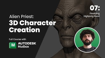 Alien Priest: 3D Character Creation – Part 7: Finalizing Highpoly Head