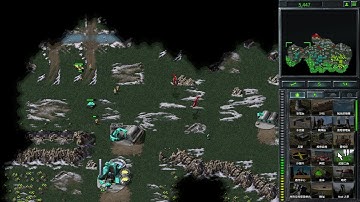 C&C Remastered-Mujalli Mod-Random+Hard AI VS 4 Hard AI "Chokepoint 3vs3 Remastered"