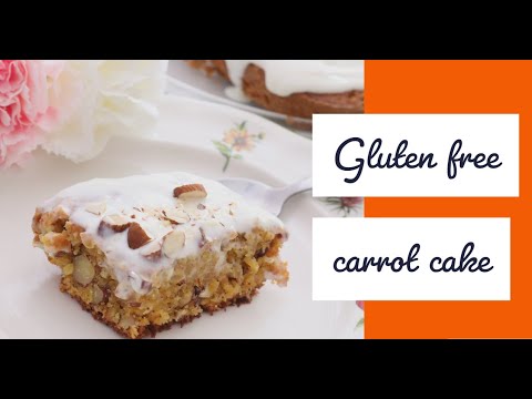 كيكة الجزر الخالية من الجلوتين - Gluten free carrot cake