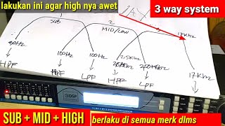 cara setting dlms 3 way system