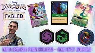 Additional Ink | The Bologna Meta Breaker with Justice | New Amethyst Emerald Deck | Disney Lorcana