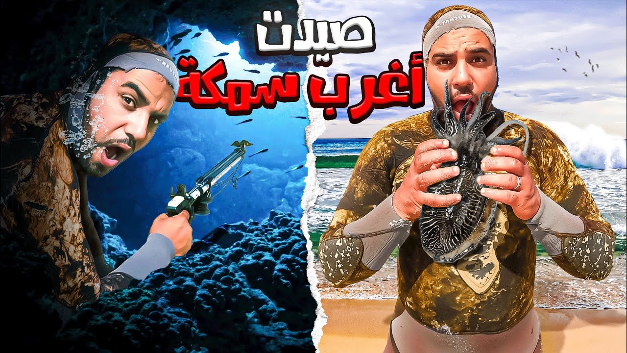 صيدت اغرب سمكة 😱غطسة🤿 كلها اثاااارة وتشويق