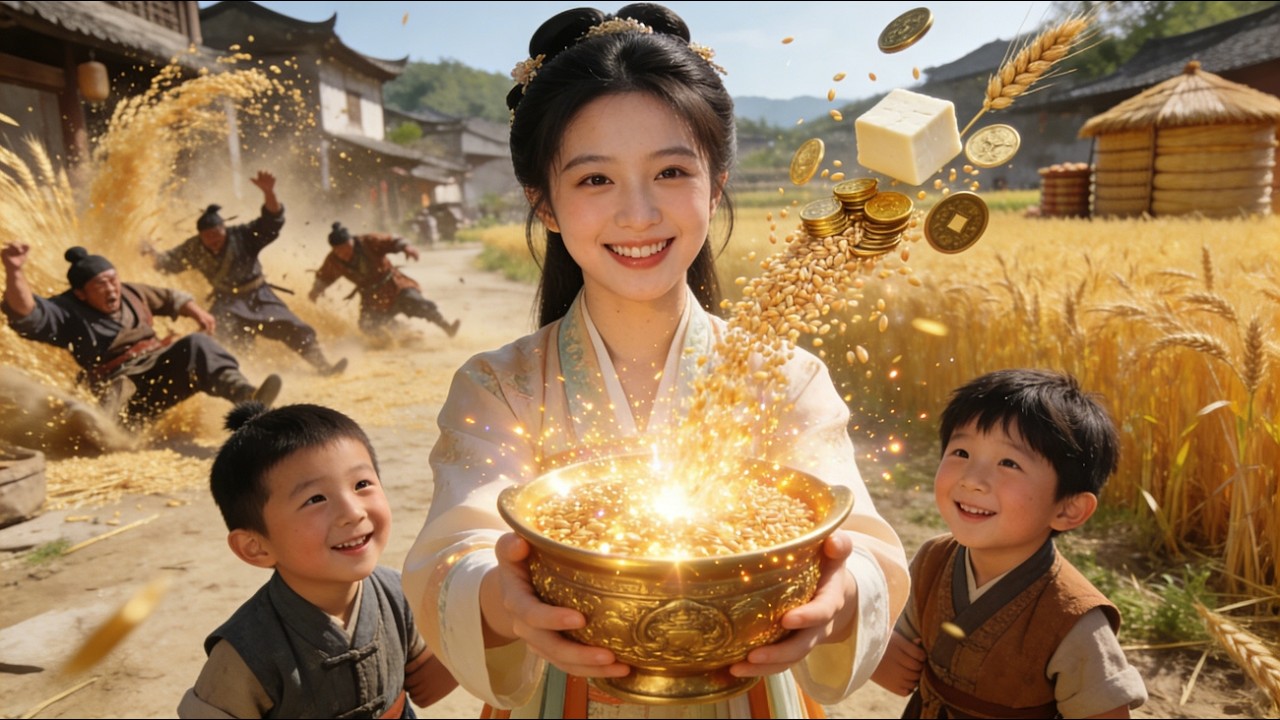 【全話】飢餓に苦しむ農民の娘の体に転生した羅曼は、偶然にも宝の山を発動させ、食料を無限に複製して村全体を救った。そして、彼女と弟は人生の勝利者へと駆け上がる！#ショートドラマ #短編ドラマ