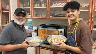 Made pizza with abbu❤️🧑🏻‍🍳||Aayoush Singh Thakuri|| Vlog:38 #aayuujanta