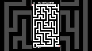 Can you make it quick? Quick Maze 33