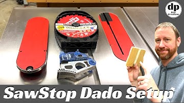 SawStop Dado Stack Setup with Diablo Blades