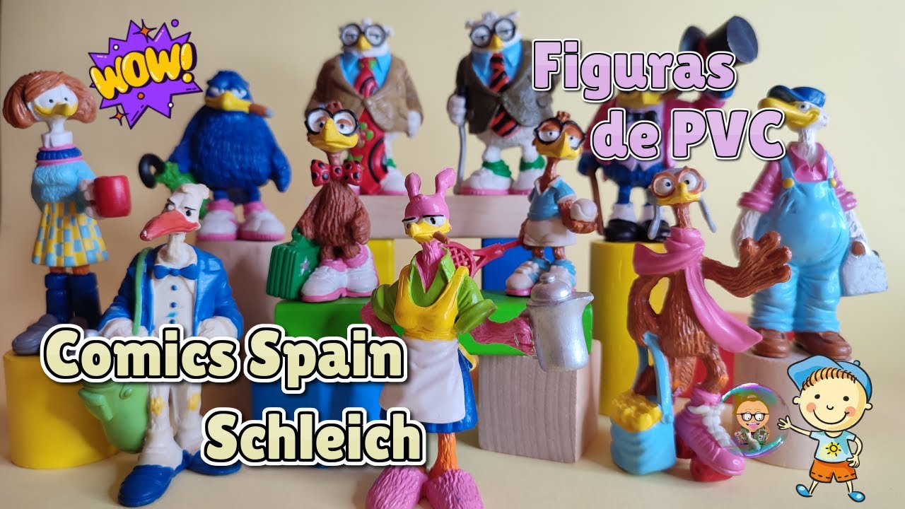 Lotto 2 Figurine PVC Comics Spain - Félix Le Chat Surf + Valigia, Anno 1991 - Foto 6