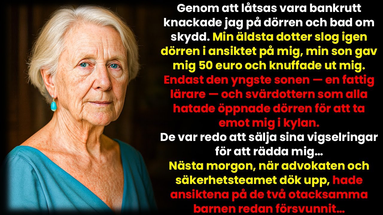 Jag Låtsades Vara Pengalös På Gatan… Bara Den Avskydda Svärdottern Öppnade Dörren