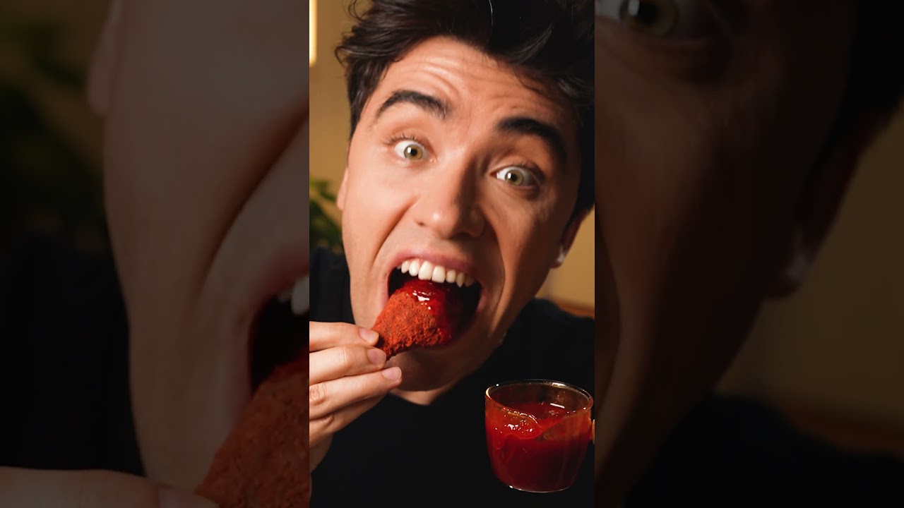 Real or AI !? ASMR Eating Spicy Chocolate Chicken Wing