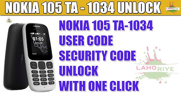 Nokia 105 TA-1034 User Code Unlock | Unlock Mobile With CM2 | Infinity Chinese Miracle 2 | Lahoriye