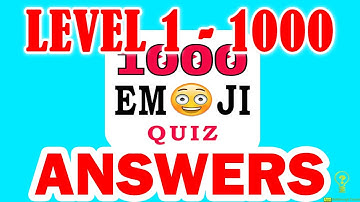 1000 Emoji Quiz Level 1 - 1000 - All Answers - Walkthrough ( By DINS )